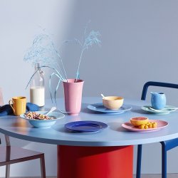 Lyngby Porceln - Rhombe Color Krus m. Hank - Gul