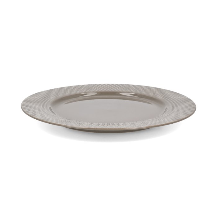 Lyngby Porcel�n Rhombe Earth Middagstallerken �27 cm Clay