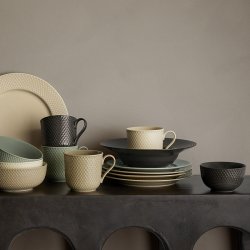 Lyngby Porceln Rhombe Earth Skl 11 cm Slate
