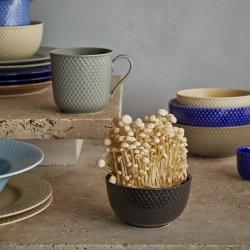 Lyngby Porceln Rhombe Earth Skl 11 cm Slate