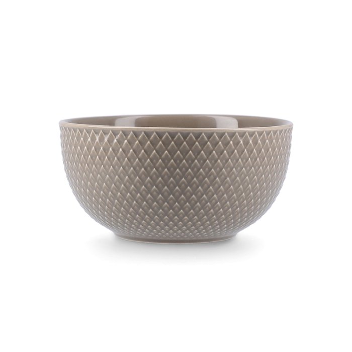 Lyngby Porcel�n Rhombe Earth Sk�l �13 cm Clay