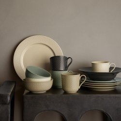 Lyngby Porceln Rhombe Earth Skl 13 cm Marble