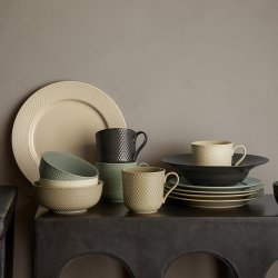 Lyngby Porceln Rhombe Earth Skl 15,5 cm Clay