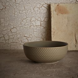 Lyngby Porceln Rhombe Earth Skl 15,5 cm Clay