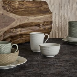 Lyngby Porceln Rhombe Earth Skl 15,5 cm Clay