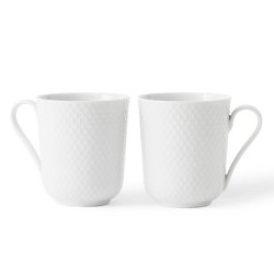 Lyngby Porceln - Rhombe Krus m. Hank - 2 stk.