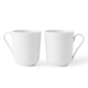 Lyngby Porceln - Rhombe Krus m. Hank - 2 stk.