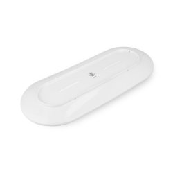 Lyngby Porcel�n Tura Ovalt Serveringsfad Hvid 34x14,5 cm