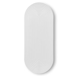 Lyngby Porcel�n Tura Ovalt Serveringsfad Hvid 48x20 cm