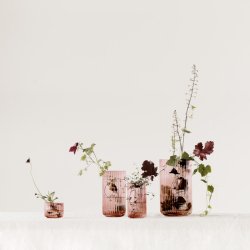 Lyngby Porceln Glas Vase - Burgundy - 25 cm