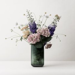 Lyngby Porceln Glas Vase Copenhagen Green 12 cm