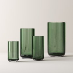 Lyngby Porceln Glas Vase Copenhagen Green 12 cm