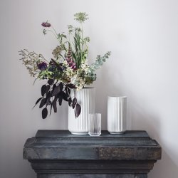 Lyngby Porceln Glas Vase - Klar - 38 cm