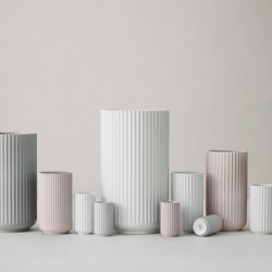 Lyngby Porceln Vase - Mat Hvid - 15 cm