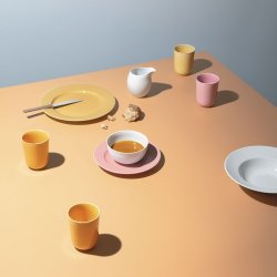 Lyngby Porceln - Rhombe Color Krus - Gul