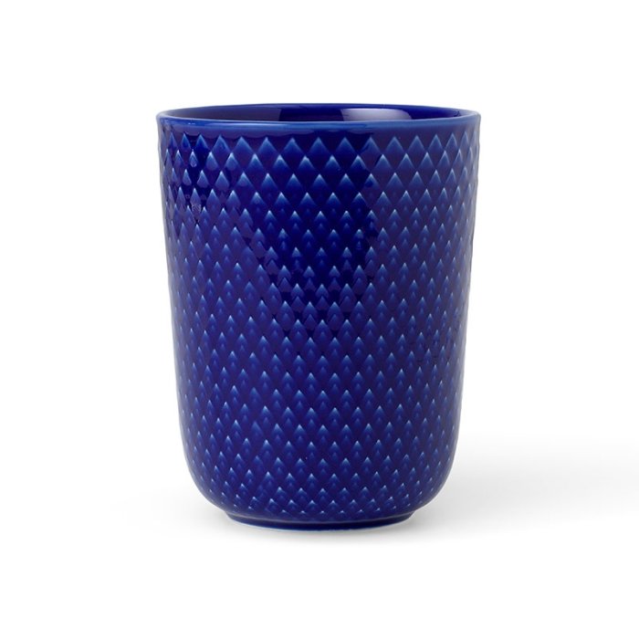 Lyngby Porcelæn - Rhombe Color Krus - Mørkeblå