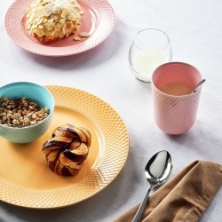 Lyngby Porceln - Rhombe Color Krus - Rosa