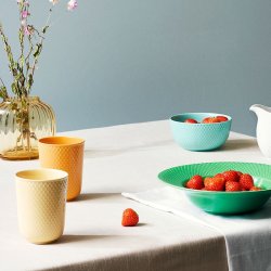 Lyngby Porceln - Rhombe Color Krus - Sand