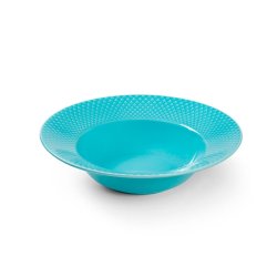 Lyngby Porceln - Rhombe Color Dyb Tallerken 24,5 cm - Turkis 