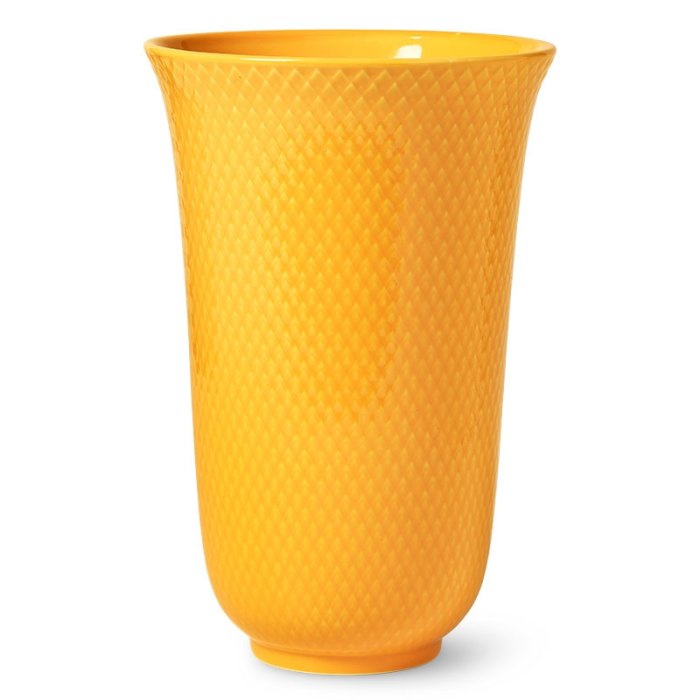 Lyngby Porceln - Rhombe Color Vase H20 cm - Gul 