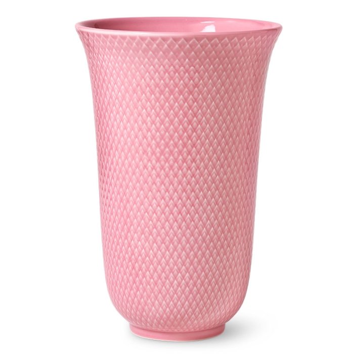 Lyngby Porceln - Rhombe Color Vase H20 cm - Rosa 