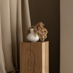 Lyngby Porceln Tura Vase H14,5 - Hvid