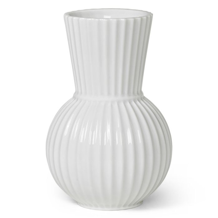 Lyngby Porceln Tura Vase H18 - Hvid