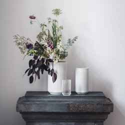 Lyngby Porceln Glas Vase - Klar - 12 cm