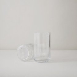 Lyngby Porceln Glas Vase - Klar - 15 cm
