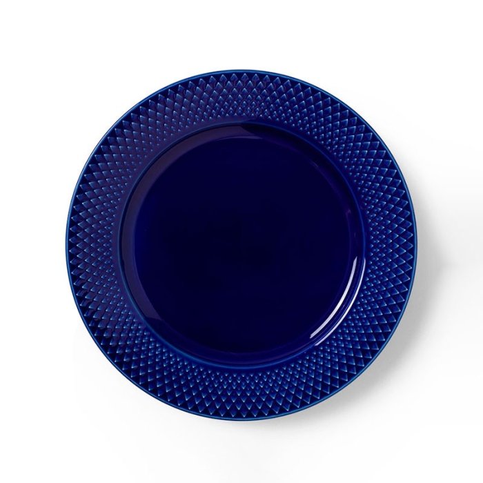 Lyngby Porceln - Rhombe Color Frokosttallerken 23 cm - Mrk Bl 