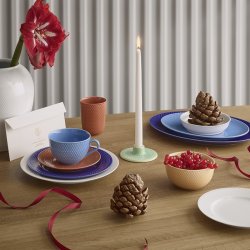 Lyngby Porcel�n - Rhombe Color Kronelysestage - Gr�n