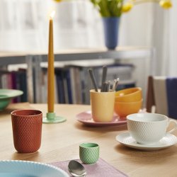 Lyngby Porcel�n - Rhombe Color Kronelysestage - Gr�n