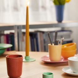 Lyngby Porcel�n - Rhombe Color Kronelysestage - Gr�n