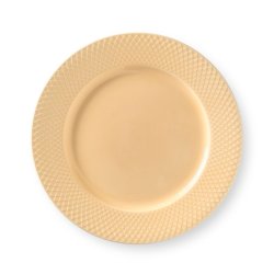 Lyngby Porceln - Rhombe Color Middagstallerken 27 cm - Sand