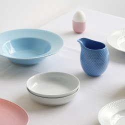 Lyngby Porceln - Rhombe Color Mlkekande - Bl