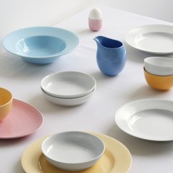 Lyngby Porceln - Rhombe Color Mlkekande - Bl