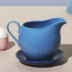Lyngby Porceln - Rhombe Color Saucekande - Bl