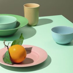 Lyngby Porceln - Rhombe Color Skl 11 cm - Turkis
