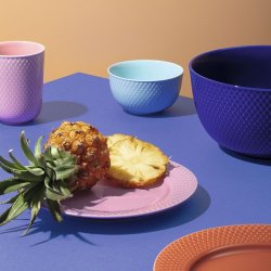 Lyngby Porceln - Rhombe Color Skl 11 cm - Turkis