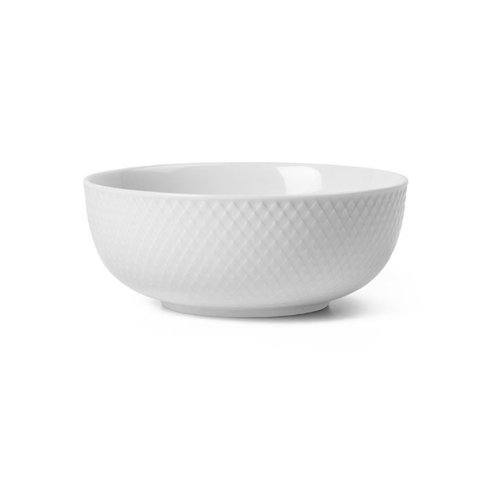 Lyngby Porceln - Rhombe Color Skl - 15,5 cm - Hvid