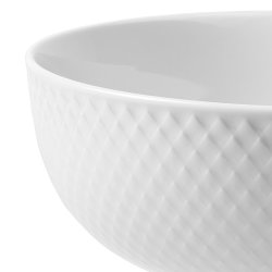 Lyngby Porceln - Rhombe Color Skl - 15,5 cm - Hvid