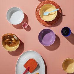 Lyngby Porceln - Rhombe Color Skl - 15,5 cm - Hvid