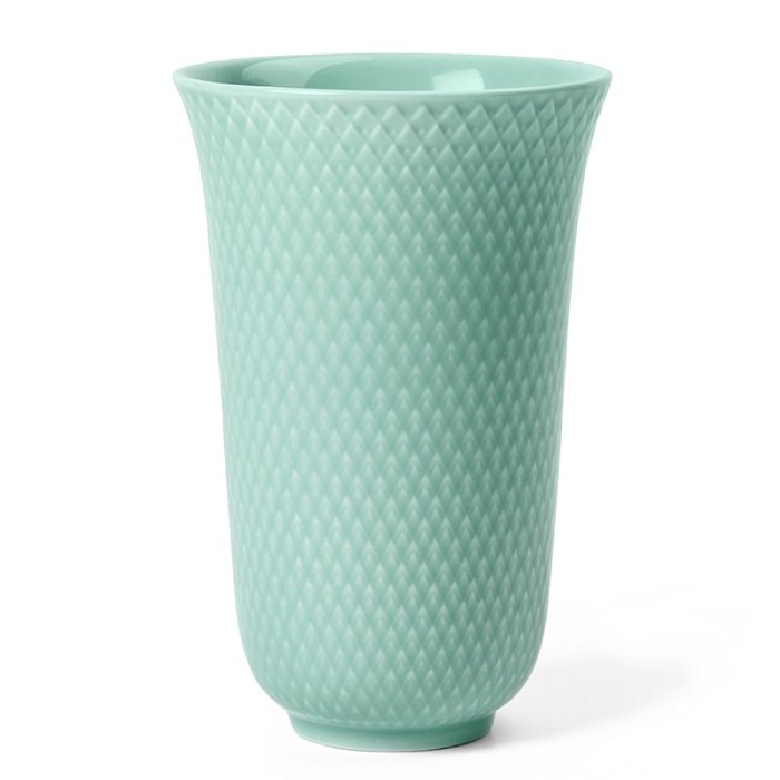 Lyngby Porceln - Rhombe Color Vase H15 cm - Aqua
