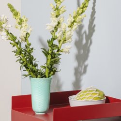 Lyngby Porceln - Rhombe Color Vase H15 cm - Aqua