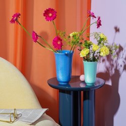 Lyngby Porceln - Rhombe Color Vase H15 cm - Aqua