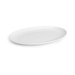 Lyngby Porceln - Rhombe Ovalt Serveringsfad - 42x32 cm