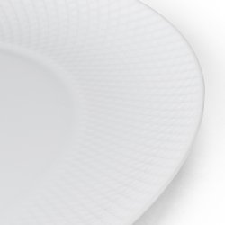 Lyngby Porceln - Rhombe Ovalt Serveringsfad - 42x32 cm