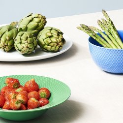 Lyngby Porceln - Rhombe Ovalt Serveringsfad - 42x32 cm