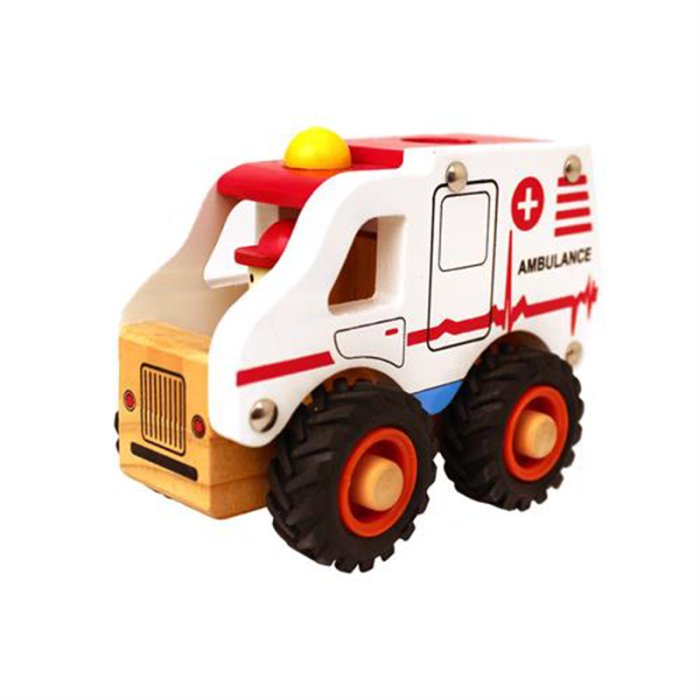 Magni Ambulance i Tr m/Gummihjul