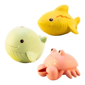 Magni Badedyr 3 stk - Krabbe, Hval & Haj